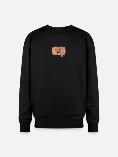 Happy thoughts - Oversized Crewneck Sweatshirt - black