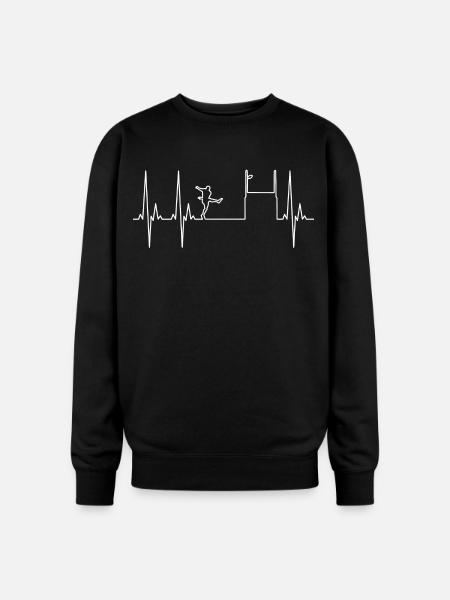 Rugby on ECG Pulse - Oversized Crewneck Sweatshirt - black