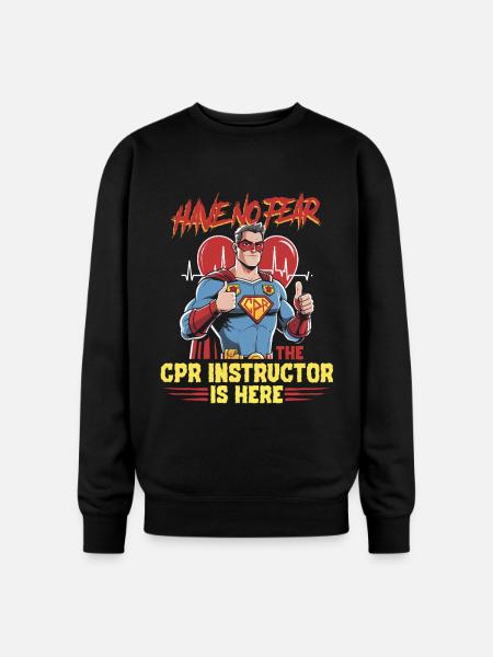 CPR Instructor Paramedic - Oversized Crewneck Sweatshirt - black