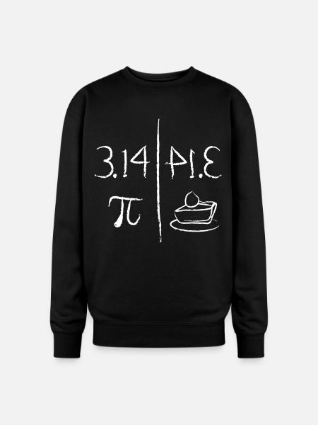 Pi Mirrors Pie - Oversized Crewneck Sweatshirt - black