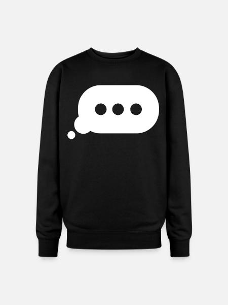 Typing Bubble - Oversized Crewneck Sweatshirt - black