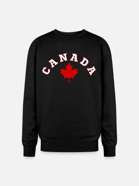 CANADA MAPLE LEAF - Oversized Crewneck Sweatshirt - black