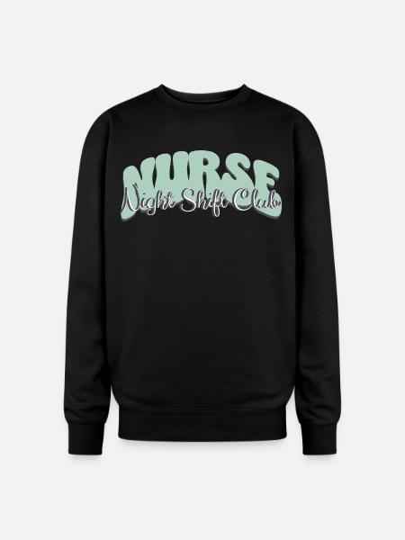 Nurse Night Shift Club - Oversized Crewneck Sweatshirt - black