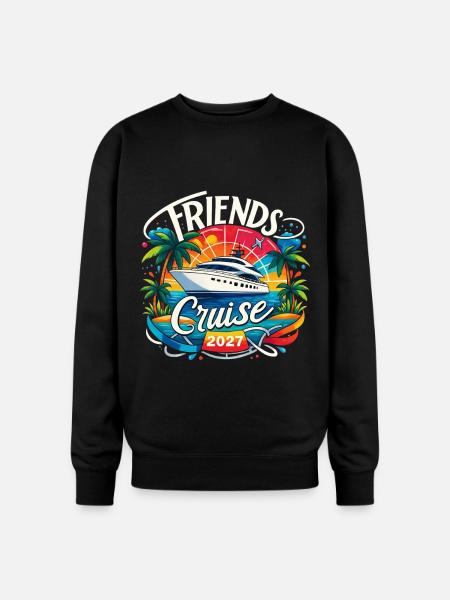 Friends Cruise 2027 - Oversized Crewneck Sweatshirt - black