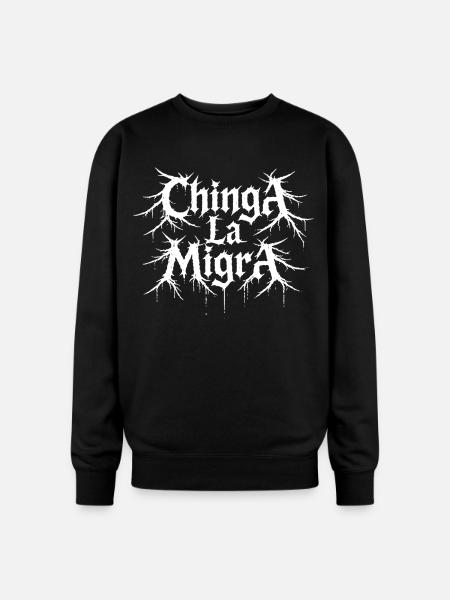 Gothic Roots Typography - Oversized Crewneck Sweatshirt - black