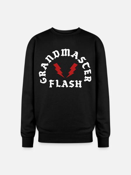 Grandmaster Flash - Oversized Crewneck Sweatshirt - black