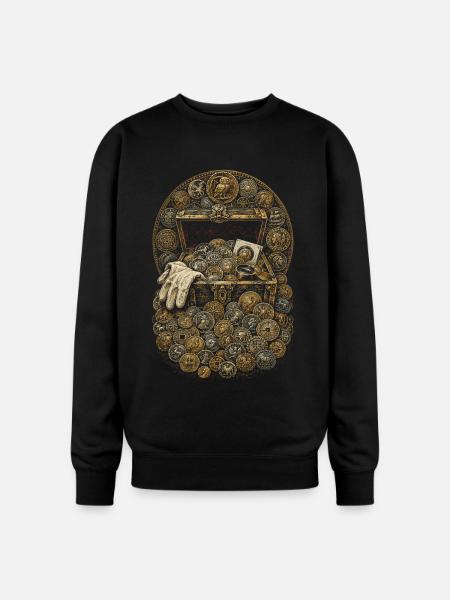 Coin collector Numismatist - Oversized Crewneck Sweatshirt - black