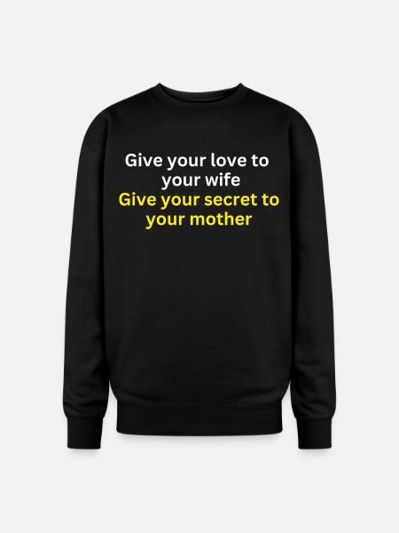 Love and Loyalty T-shirt - Oversized Crewneck Sweatshirt - black