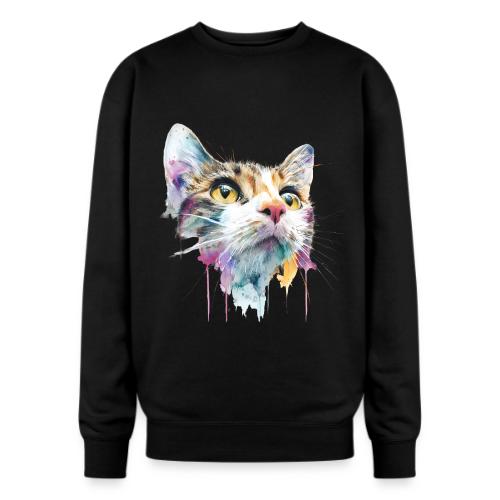 Chromatic Cat Splash - Oversized Crewneck Sweatshirt