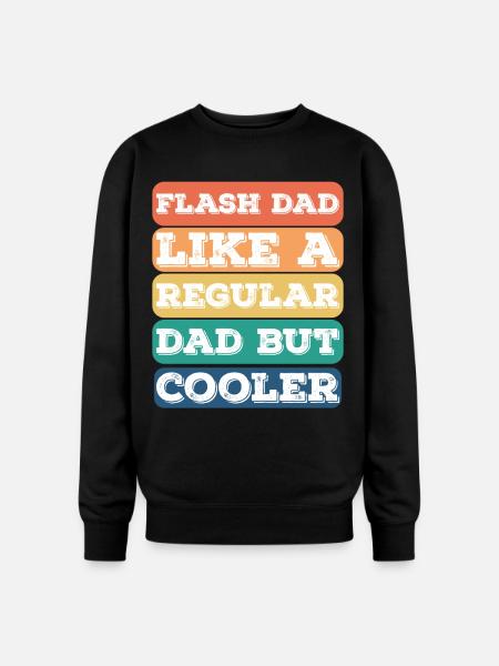 Bouldering Flash Dad Boulderer - Oversized Crewneck Sweatshirt - black