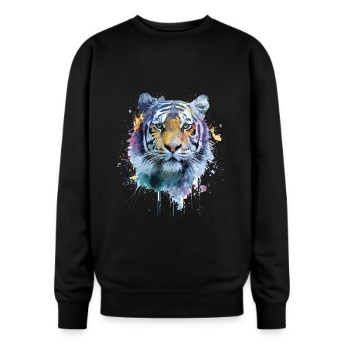 Splash-Art Tiger Face - Oversized Crewneck Sweatshirt