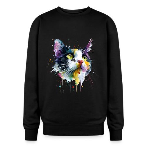 Cat: Painted Purr Expression - Oversized Crewneck Sweatshirt