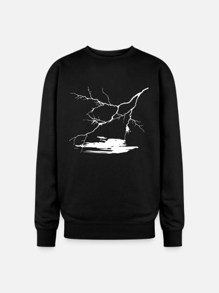 Flash in the night - Oversized Crewneck Sweatshirt - black