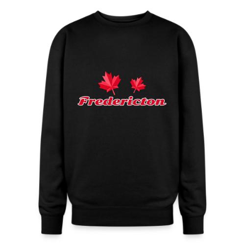 Fredericton with two red maple leaves - Oversized Crewneck Sweatshirt