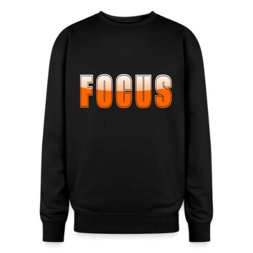 FOCUS Vibrant Orange Motivational Word Design - Oversized Crewneck Sweatshirt