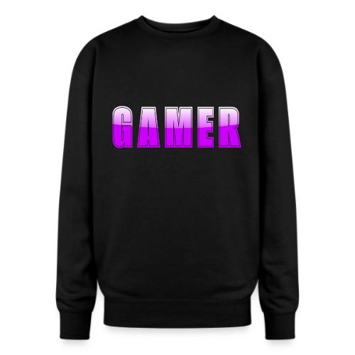 Gamer Purple Glossy Collegiate Design - Oversized Crewneck Sweatshirt