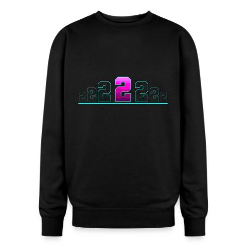 Number 2 in Magenta: Varsity Font - Oversized Crewneck Sweatshirt