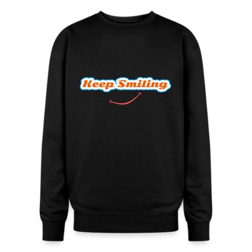 Keep Smiling Positive Vibes Graphic - Oversized Crewneck Sweatshirt