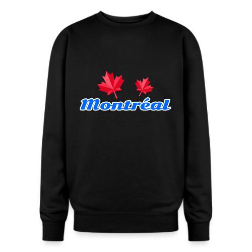 Montréal with two red maple leaves - Oversized Crewneck Sweatshirt