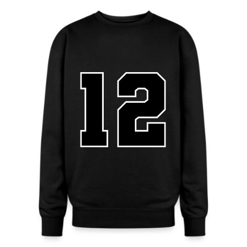 Varsity Number 12 Sports Design - Oversized Crewneck Sweatshirt