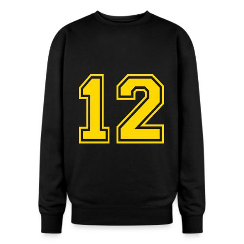 Number 12 in a classic athletic collegiate font - Oversized Crewneck Sweatshirt