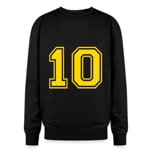 Number 10 in a classic athletic collegiate font - Oversized Crewneck Sweatshirt