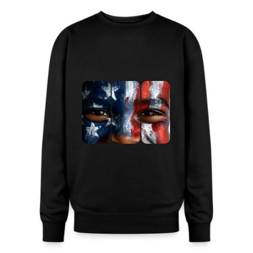 USA: Three Panels of Pride - Oversized Crewneck Sweatshirt