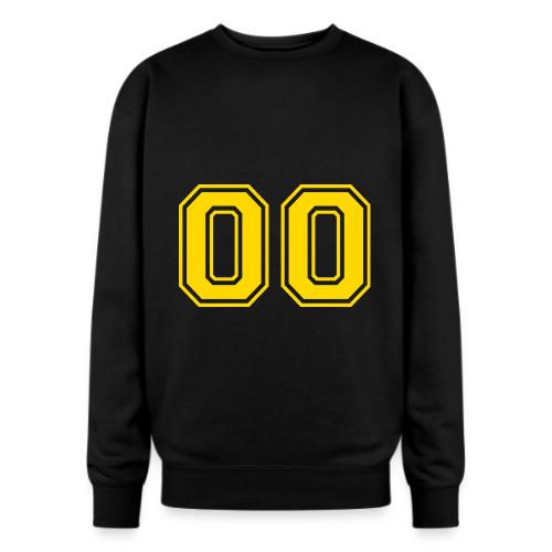 Number 00 in a classic athletic collegiate font - Oversized Crewneck Sweatshirt