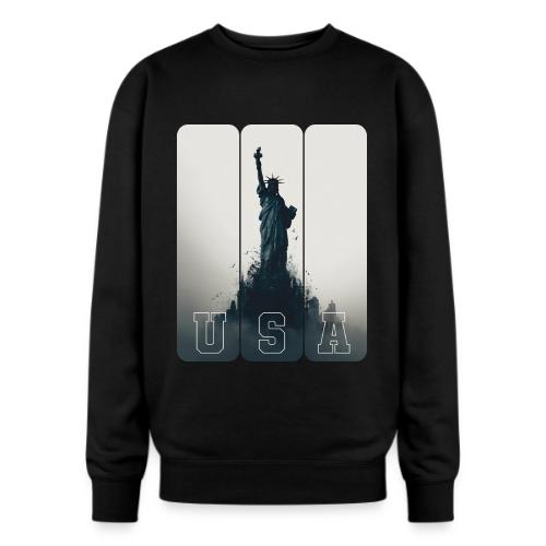 USA: Liberty Rising Over Manhattan - Oversized Crewneck Sweatshirt