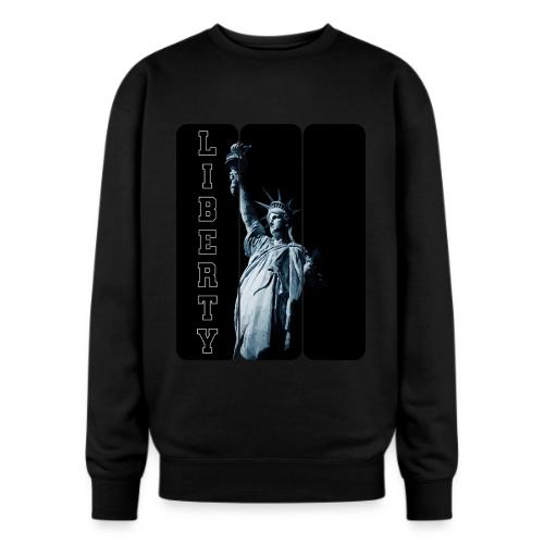 USA: Vertical Liberty - Oversized Crewneck Sweatshirt