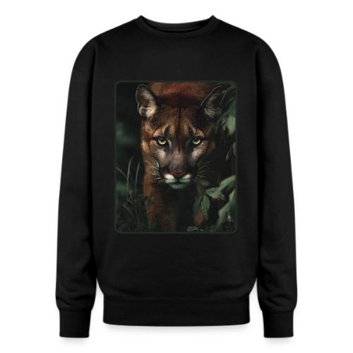 Cougar Jungle Predator Design - Oversized Crewneck Sweatshirt