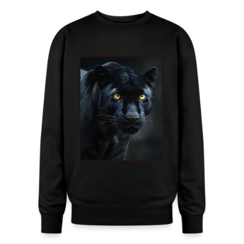 Black Panther Glowing Eyes Design - Oversized Crewneck Sweatshirt