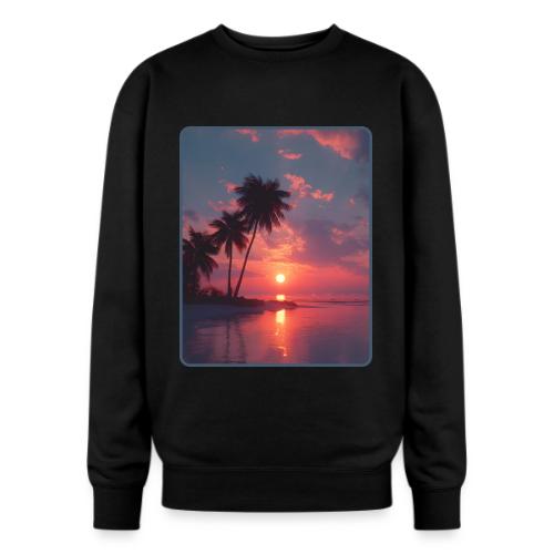 Tropical Sunset Ocean Reflection Design - Oversized Crewneck Sweatshirt