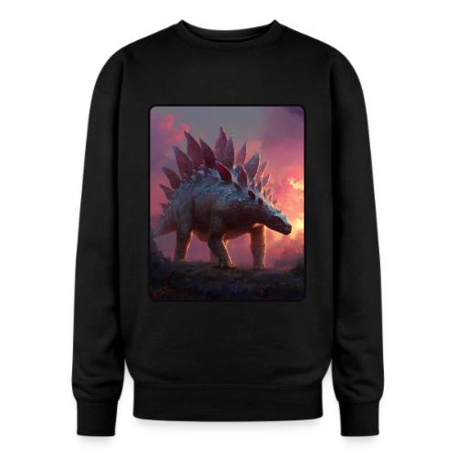 Stegosaurus Sunset Forest Design - Oversized Crewneck Sweatshirt