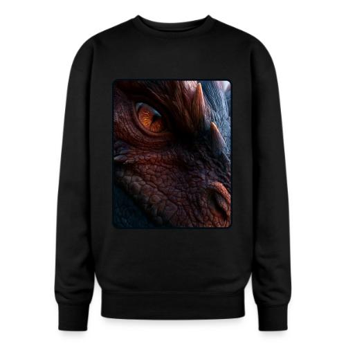 Fierce Ancient Dragon Portrait Design - Oversized Crewneck Sweatshirt