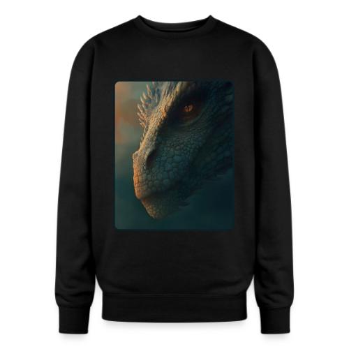 Golden Eye Dragon Close-Up Design - Oversized Crewneck Sweatshirt