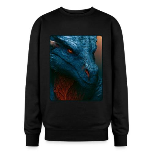 Turquoise Dragon Fire Eye Design - Oversized Crewneck Sweatshirt