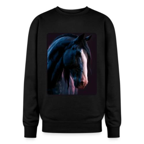 Noble Horse Cinematic Portrait Design - Oversized Crewneck Sweatshirt