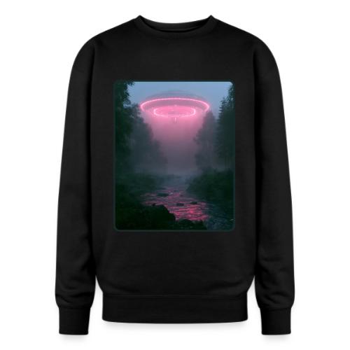 Neon UFO Forest River Design - Oversized Crewneck Sweatshirt
