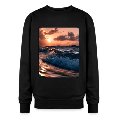 Golden Sunset Ocean Wave - Oversized Crewneck Sweatshirt