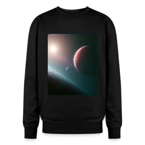 Deep Space Planet Horizon Art - Oversized Crewneck Sweatshirt