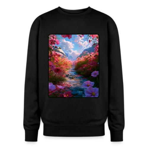 Dreamy Cosmos Valley Landscape Art - Oversized Crewneck Sweatshirt