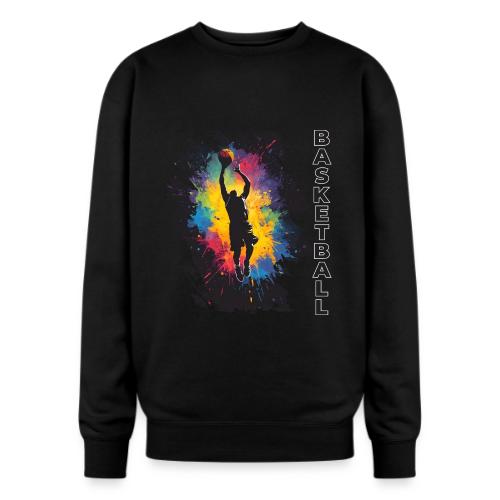 High Energy Basketball Paint Splatter Art - Oversized Crewneck Sweatshirt
