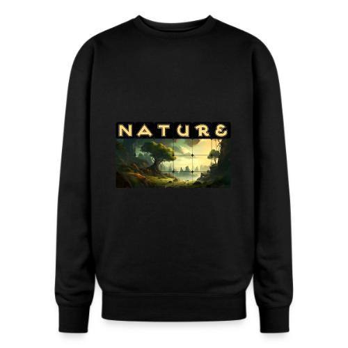 Whispers of Green Peaks - Oversized Crewneck Sweatshirt