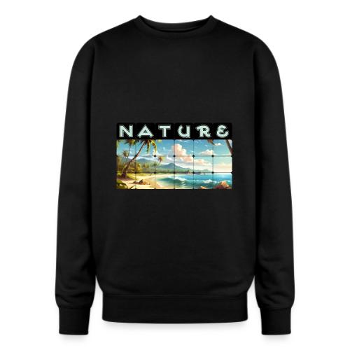 Nature: Sun-Kissed Shore - Oversized Crewneck Sweatshirt