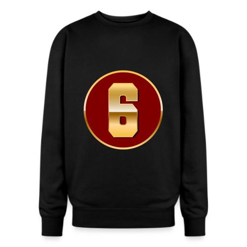 Number 6 in Gold Varsity Font - Oversized Crewneck Sweatshirt