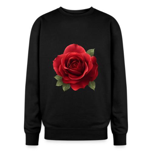 Rose: Crimson Bloom Elegance - Oversized Crewneck Sweatshirt