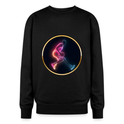 Basketball: Golden Court Glow - Oversized Crewneck Sweatshirt