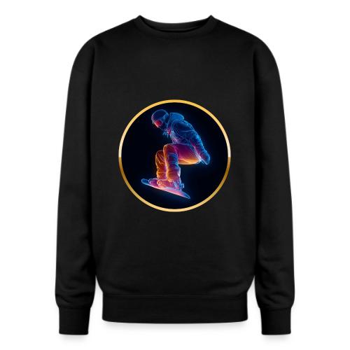 Snowboarding: Arctic Neon Leap - Oversized Crewneck Sweatshirt