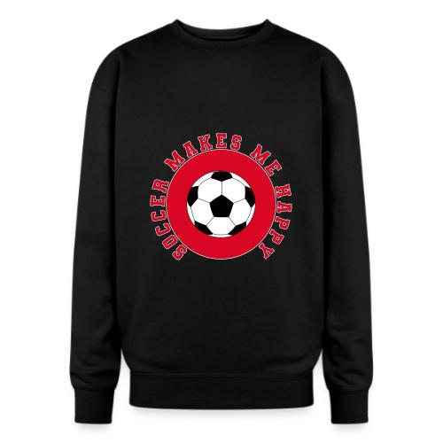 Soccer Makes Me Happy – Football Joy Graphic - Oversized Crewneck Sweatshirt